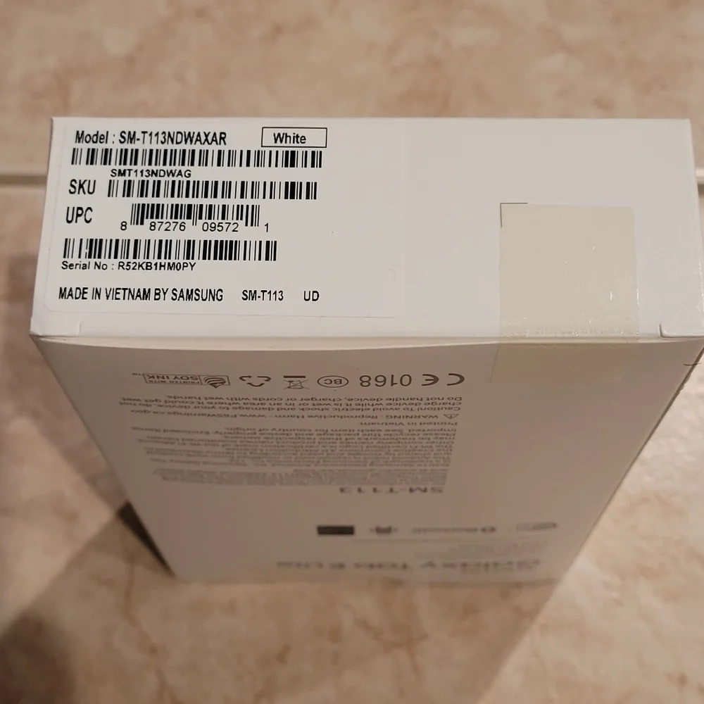 Samsung Galaxy Tab E Lite Tablet White NEW in sealed Box